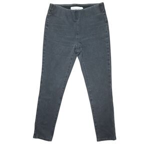 Soft Surroundings Charcoal Gray Denim Legging Pull On Skinny Sz S
